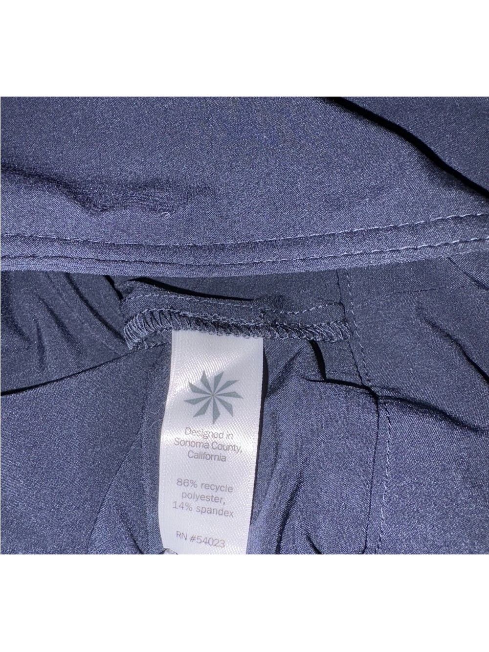 Athleta Wear About Skort Skirt With Shorts Navy Blue Athletic Sz 12 Travel - Picture 7 of 9